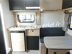 Caravelair - Sport line 410 plan camping car CLIM avec store ou auvent