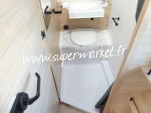 Caravelair - Sport line 410 plan camping car CLIM avec store ou auvent