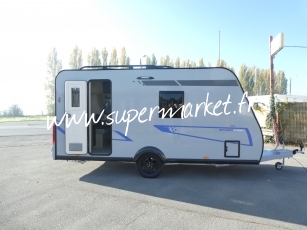 Caravelair - Sport line 410 plan camping car CLIM avec store ou auvent